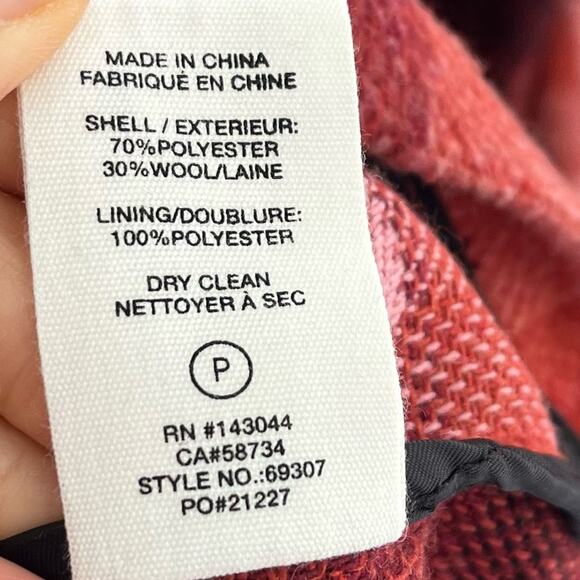 Avec Les Filles Red Plaid Jacket - Picture 5 of 6